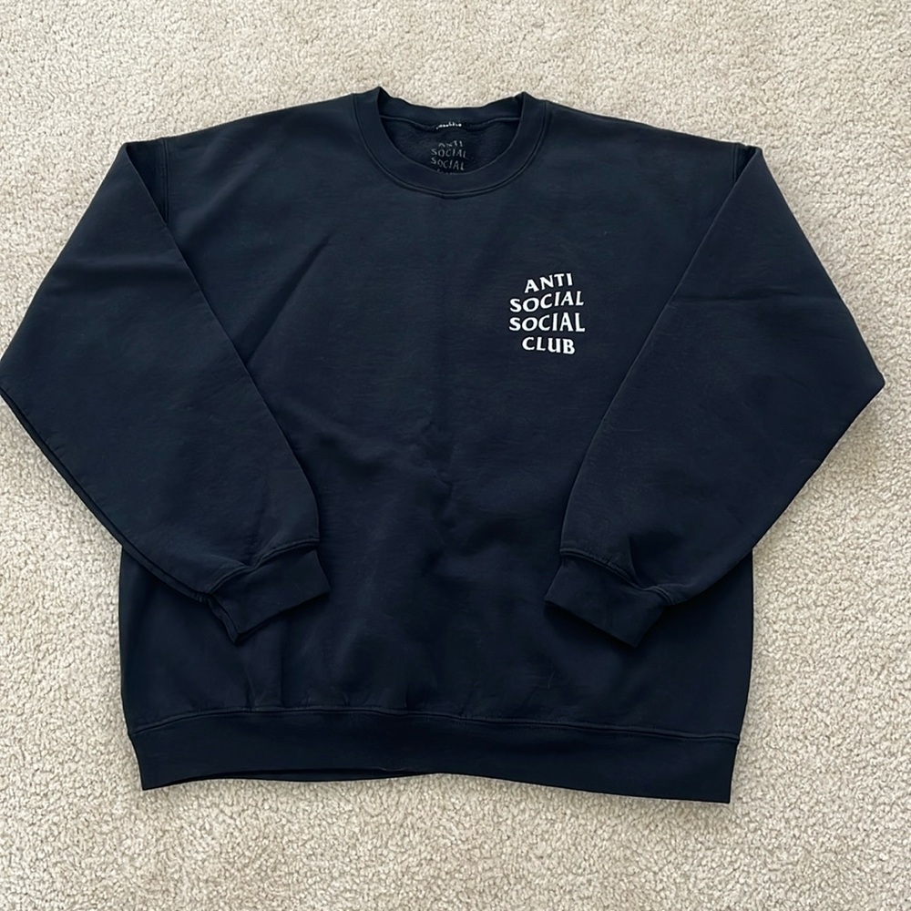 Anti social social club black crewneck